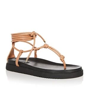 AQUA
Women's Muse Strappy Ankle Tie Thong Sandals